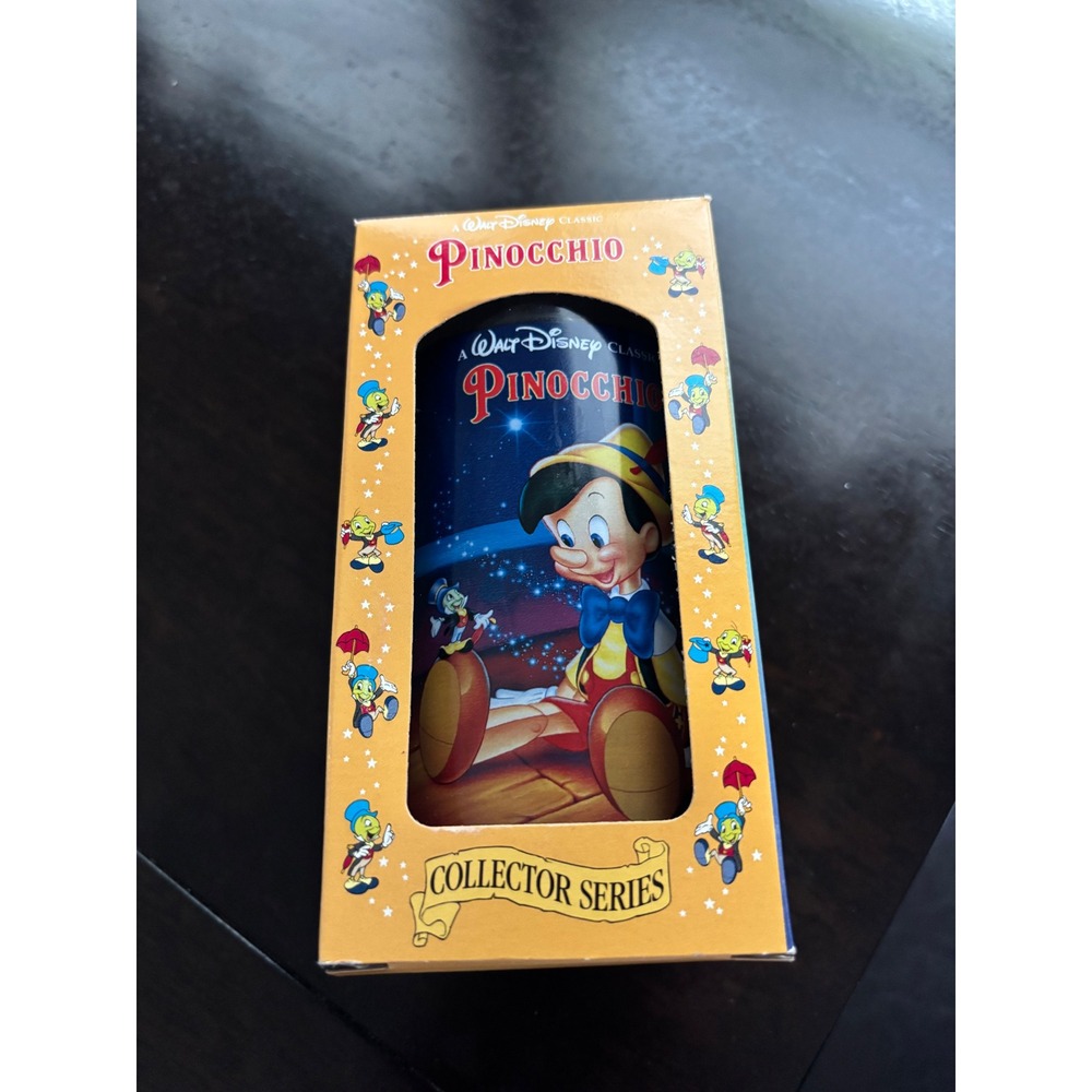 Vintage 1994 Disney Pinocchio Collector Series Burger King Coca-Cola Glass Box